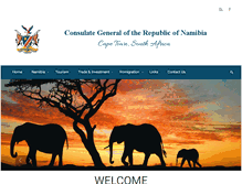 Tablet Screenshot of namibiaconsulate.co.za